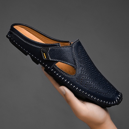 Mocasines de cuero Hombre Abierto Lateral - Vestiria