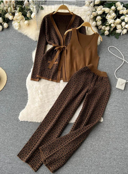 Conjunto de 3 piezas Estampado Chic Mujer - Vestiria