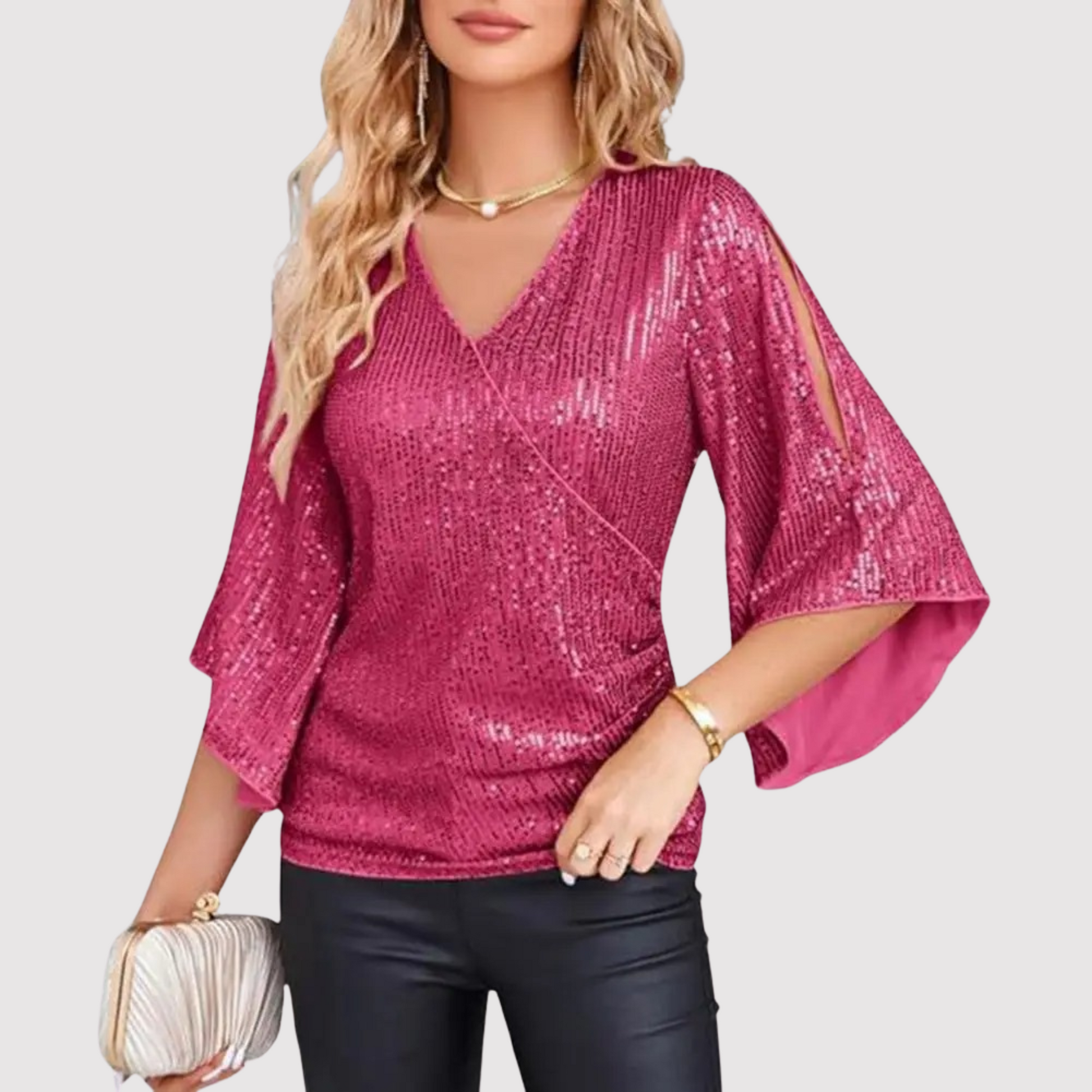 Top de Lentejuelas Brillante Mujer - Vestiria