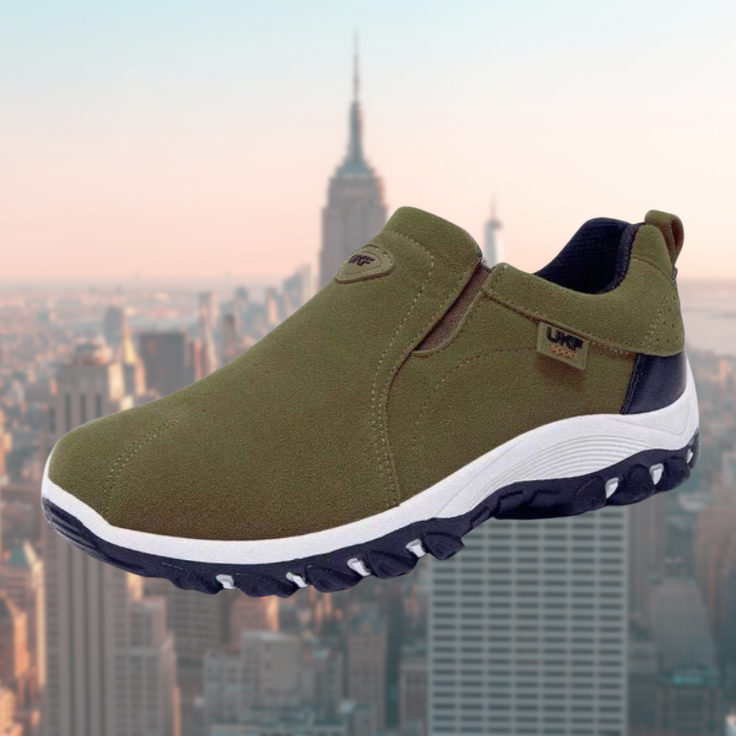 Zapatos cómodos sin cordones para caminar