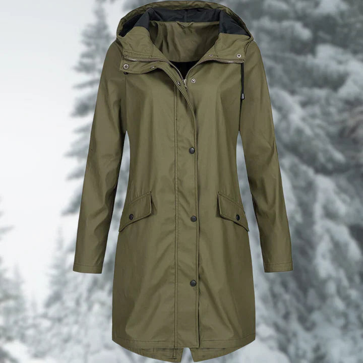 Chubasquero Impermeable Largo y Elegante