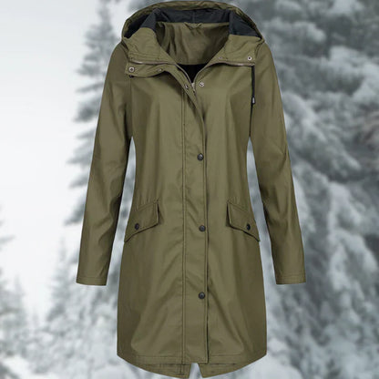 Chubasquero Impermeable Largo y Elegante