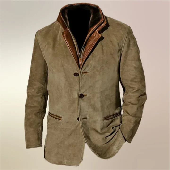 Chaqueta Cuero Clásica Hombre Invierno - Vestiria