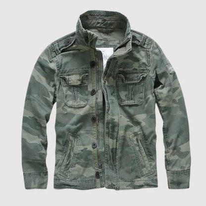 Chaqueta vaquera clásica con bolsillos prácticos