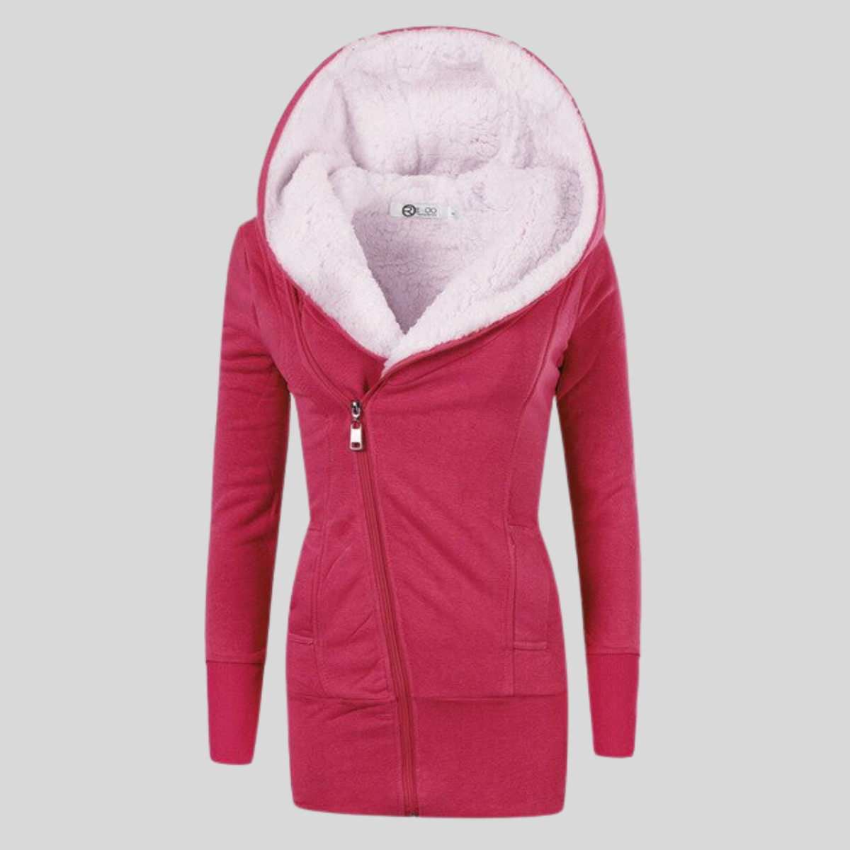 Chaqueta Polar Mujer Capucha Abrible