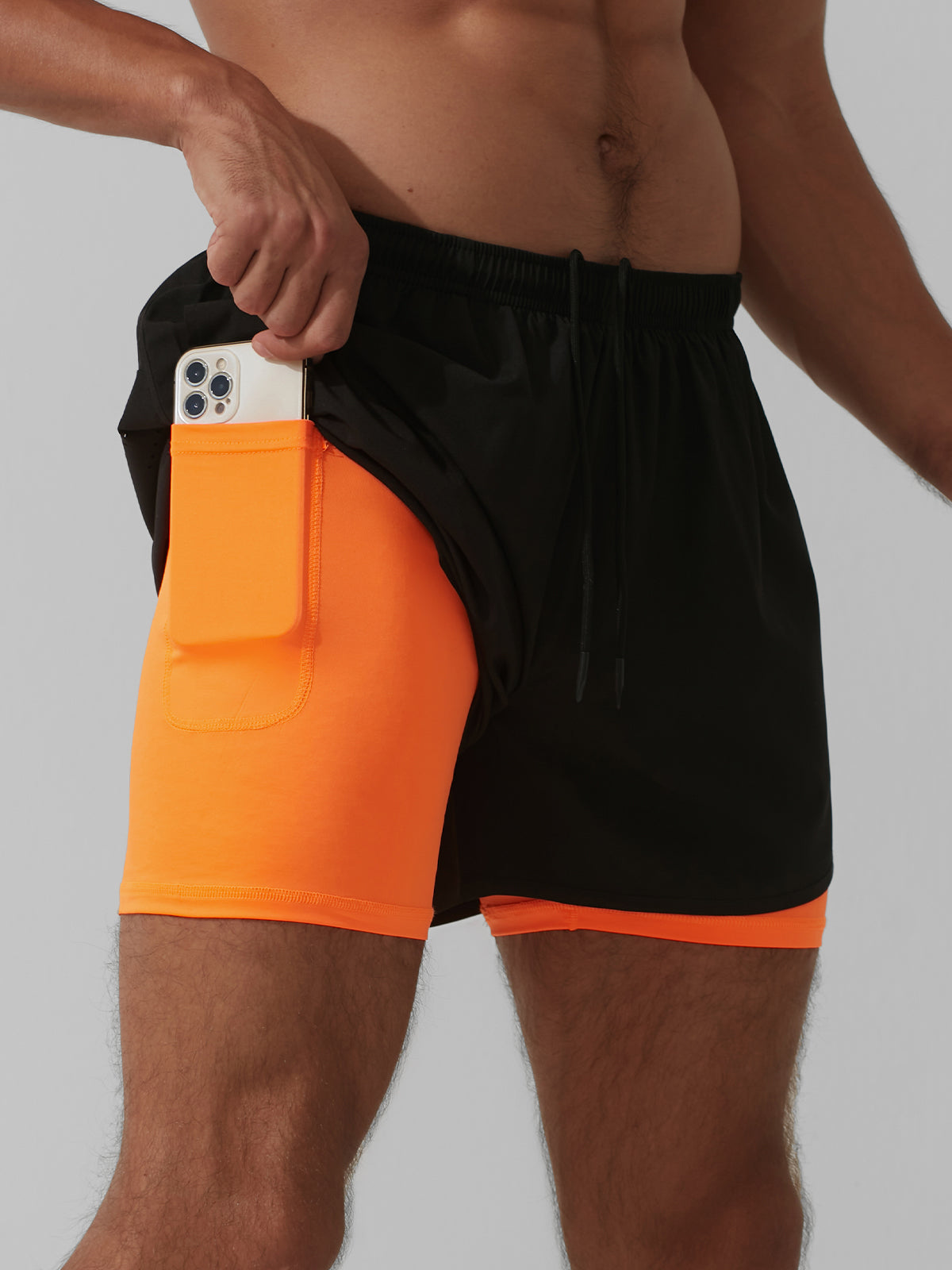 Pantalón Corto Deporte 2 en 1 Impermeable