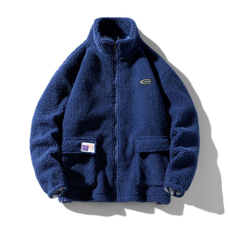 Chaqueta bomber peluda cálida mujer