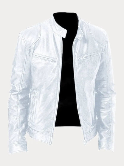 Chaqueta Moto Hombre Cremallera Alta