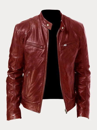 Chaqueta Moto Hombre Cremallera Alta