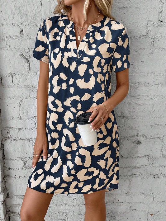 Vestido Corto V Cuello Femenino - Vestiria