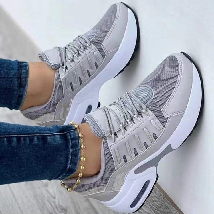 Zapatillas Mujer Plataforma Cuña Transpirables
