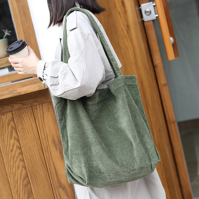 Bolso de Pana Natural con Estilo Rústico - Vestiria