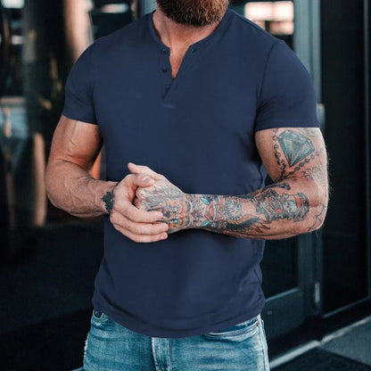 Camisa Hombre Cuello Alto Ajustada