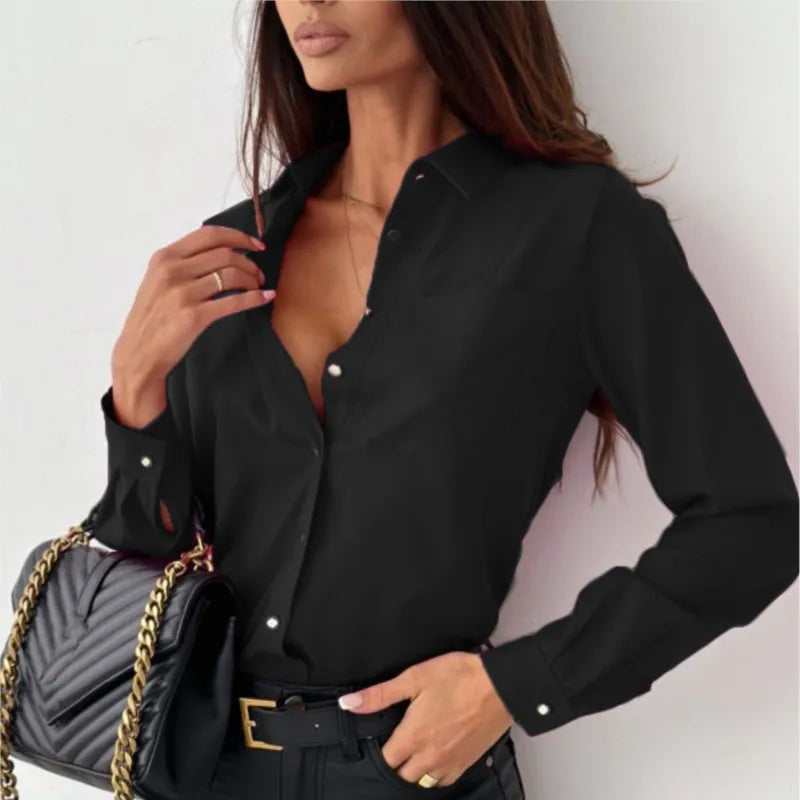 Blusa Ligera de Gasita con Mangas Largas