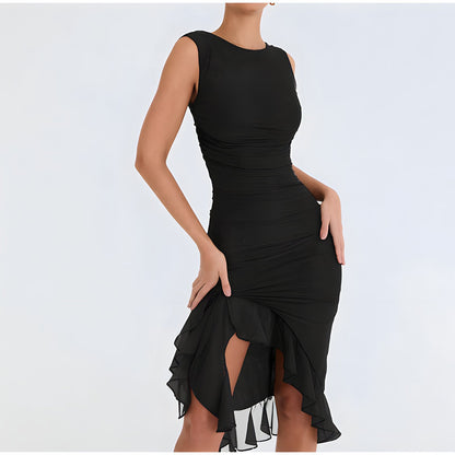 Vestido Midi con Encaje Romántico - Vestiria