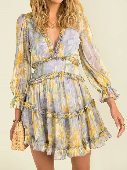 Vestido Gasa Estampado Ligero