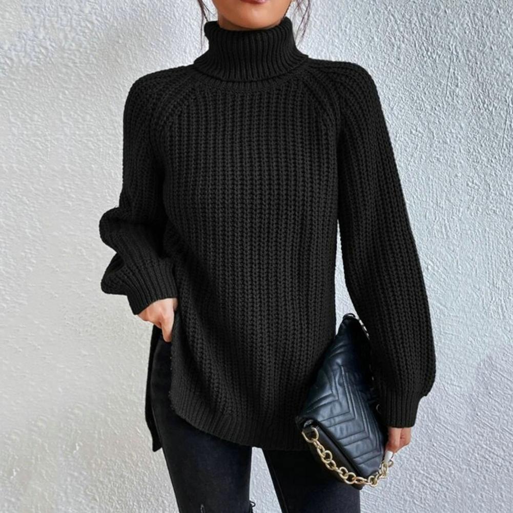 Jersey Cuello Alto Mujer Elegante