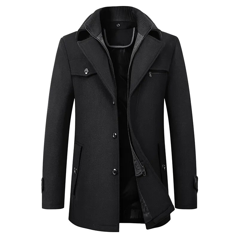 Abrigo Elegante Lujo Invernal
