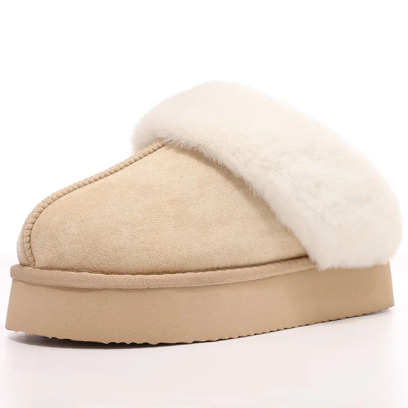 Mules Invierno Piel Sintética Cálidos