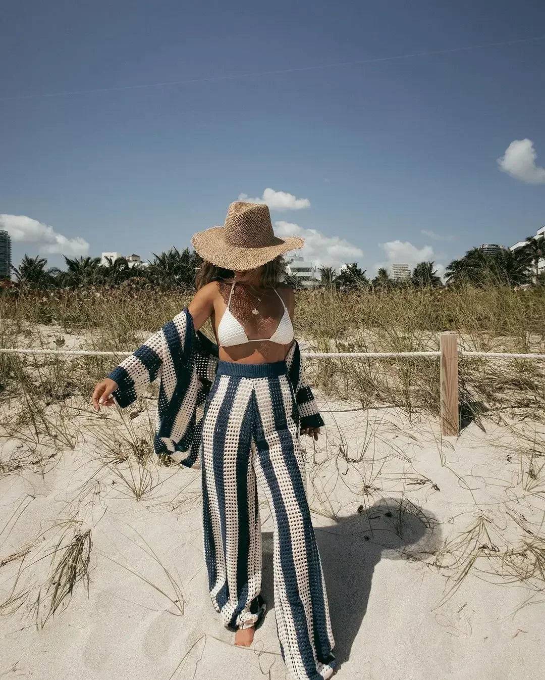 Traje de verano crochet ligero y fresco KALYSHA