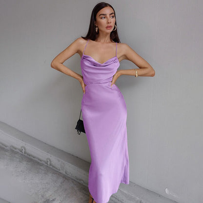 Vestido Mujer Estilo Clásico Midi