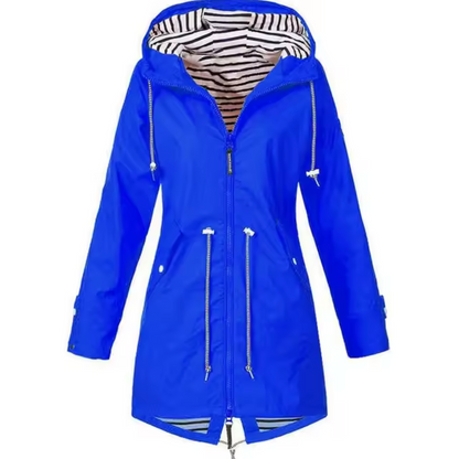 Chaquetón Impermeable Mujer Capucha Ligero