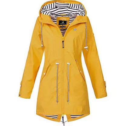 Chaquetón Impermeable Mujer Capucha Ligero