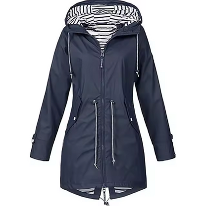 Chaquetón Impermeable Mujer Capucha Ligero