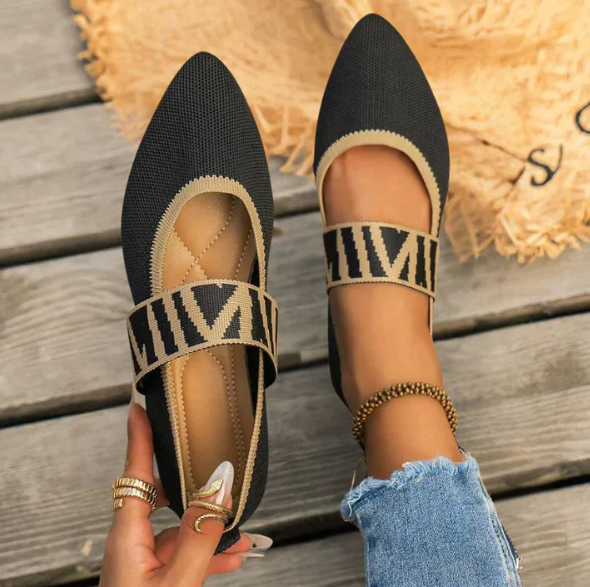 Zapatillas de mujer estampadas con tiras primavera - Vestiria