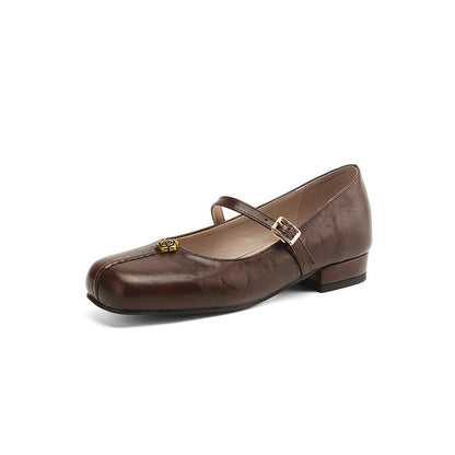 Zapatos Bailarina Mujer Hebilla Elegante Primavera - Vestiria