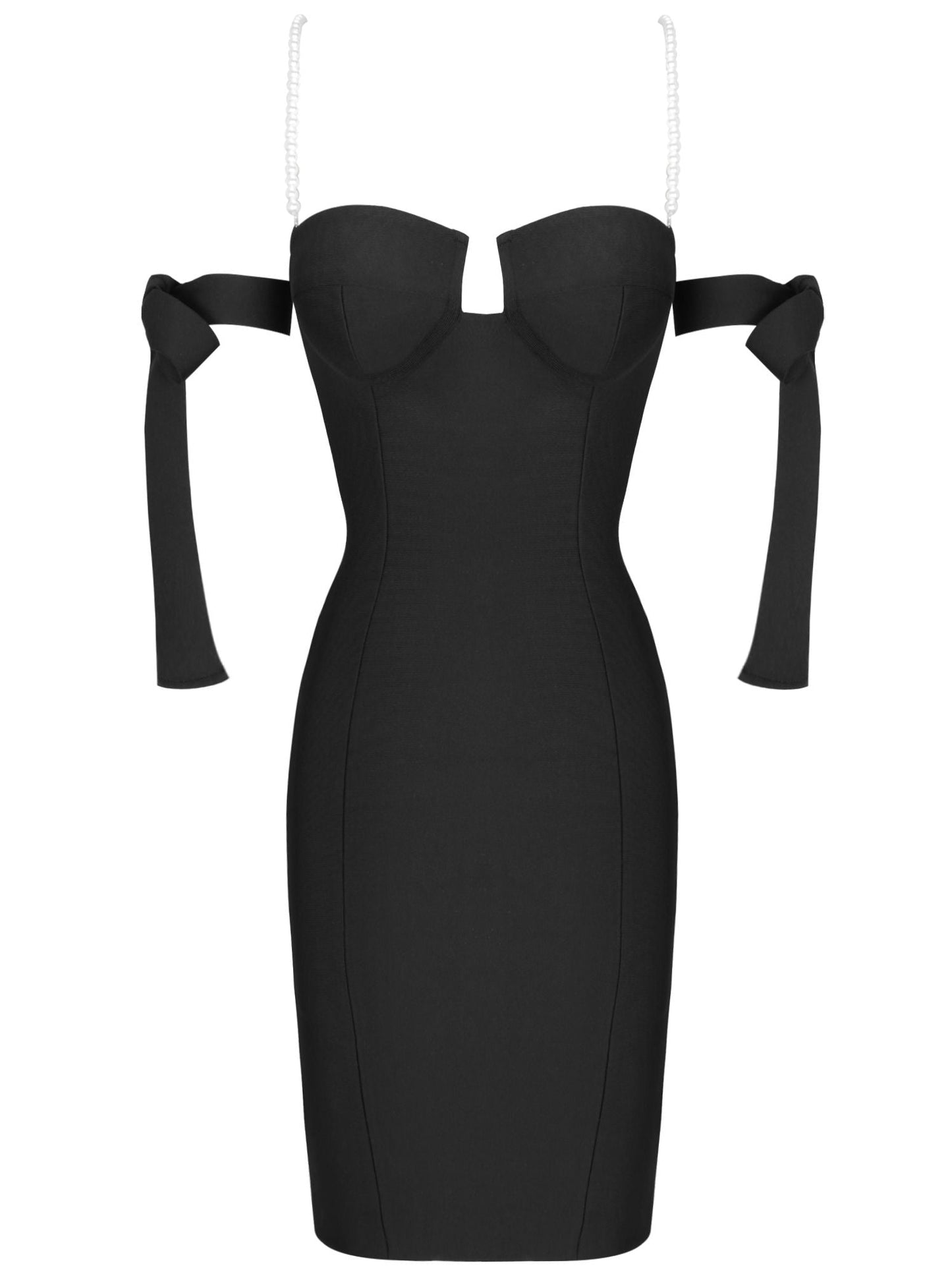 Vestido ceñido a rayas clásico