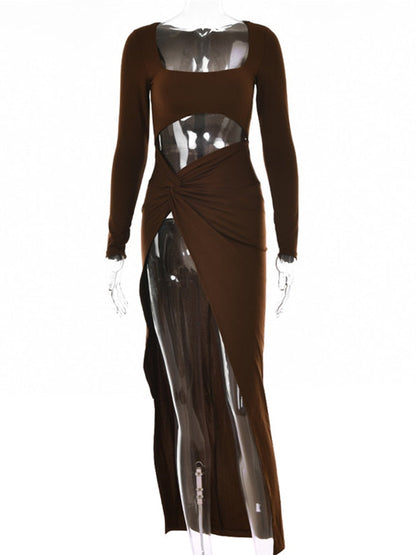 Vestido Maxi Estampado Floral Mujer Elegante