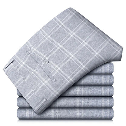 Pantalones deportivos de cuadros ajustados para hombre
