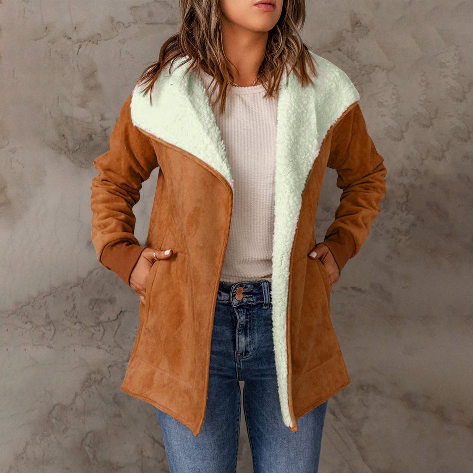 Chaquetón Mujer Manga Larga Abrigado - Vestiria