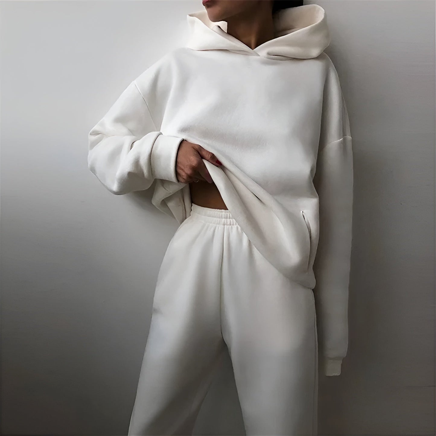 Conjunto Chándal Invierno Mujer Capucha Grande