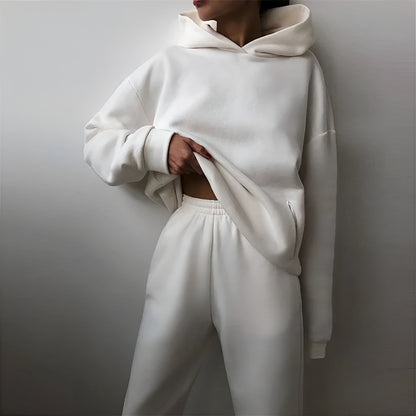Conjunto Chándal Invierno Mujer Capucha Grande