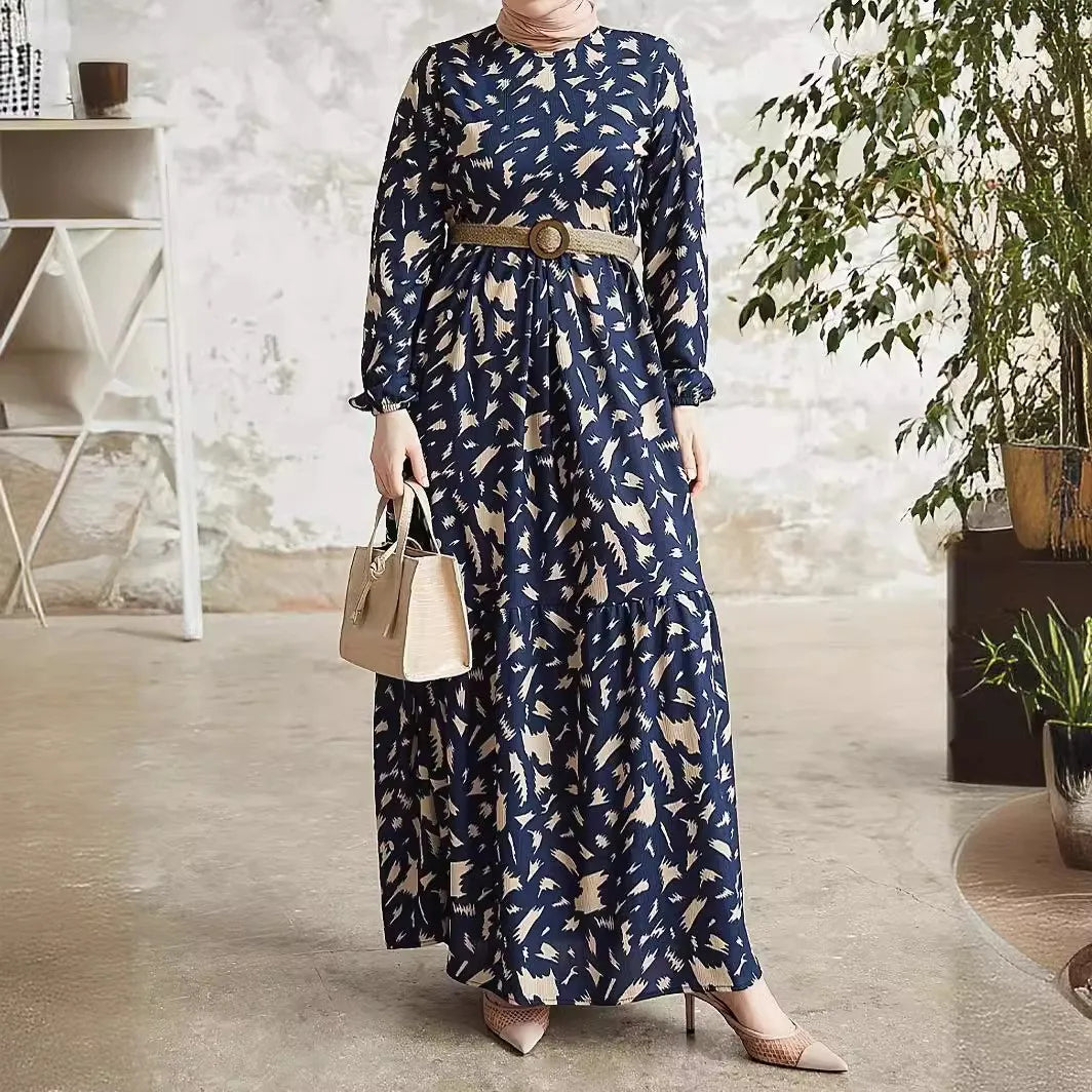 Vestido Largo Floral Elegante