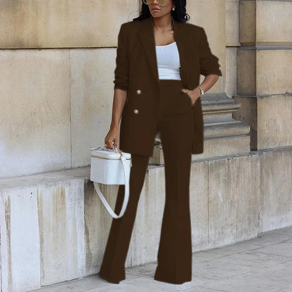 Traje Mujer Chaqueta Larga Elegante