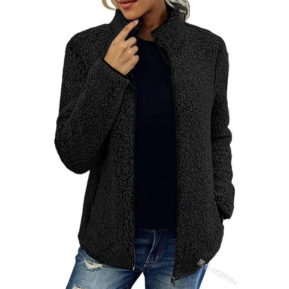 Chaqueta Invierno Mujer Forro Polar Cálido