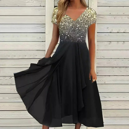Vestido de Noche de Mujer Gasa Elegante