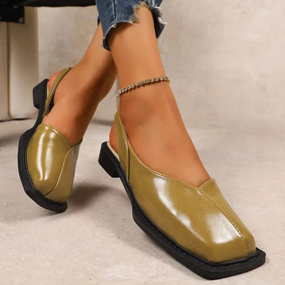Zapato Bailarina Puntera Cuadrada Clásico