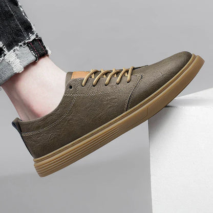 Zapatillas Hombre Cuero Elegantes - Vestiria