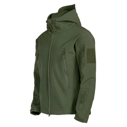 Chaqueta Táctica Hombre Impermeable con Capucha