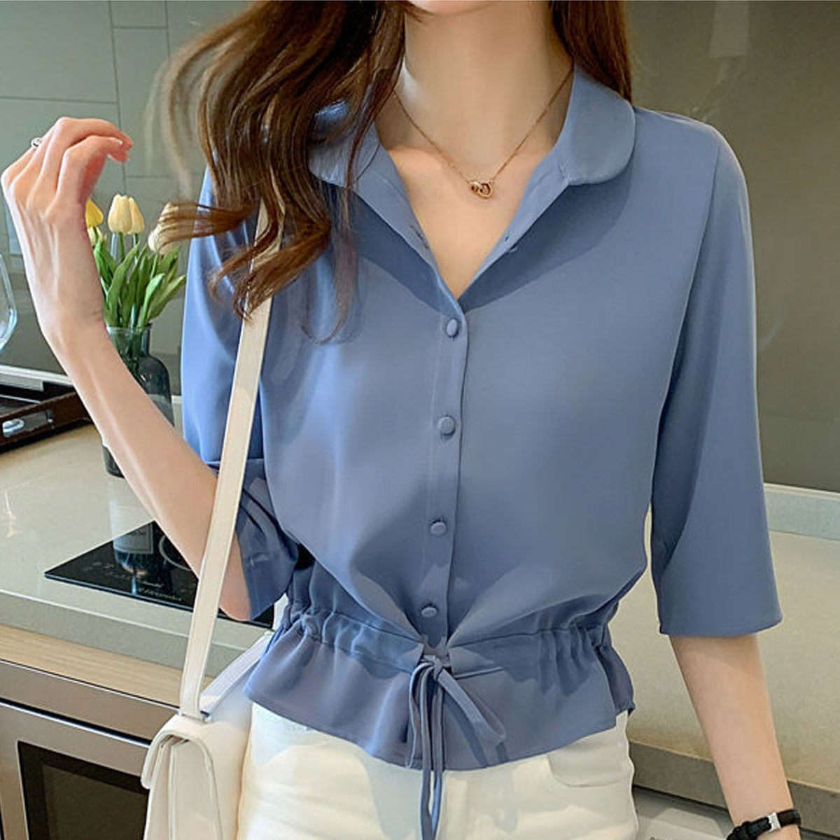 Blusa Polo Femenina Elegante