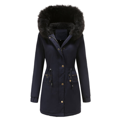 Chaquetón Mujer Piel Imitación Cuello Alto