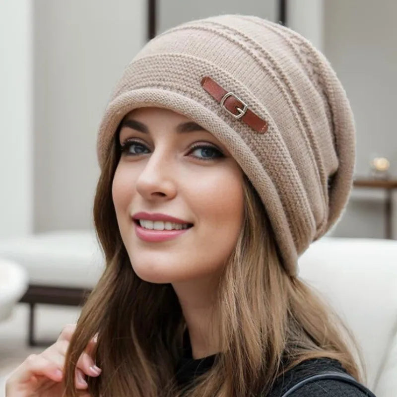 Gorro de lana cálido y suave para mujer - Vestiria
