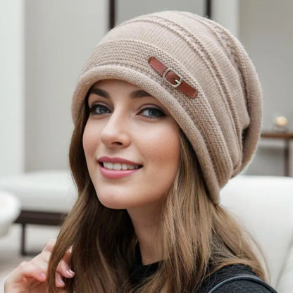 Gorro de lana cálido y suave para mujer - Vestiria
