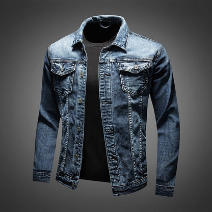 Chaqueta Vaquera Hombre Azul Clásica