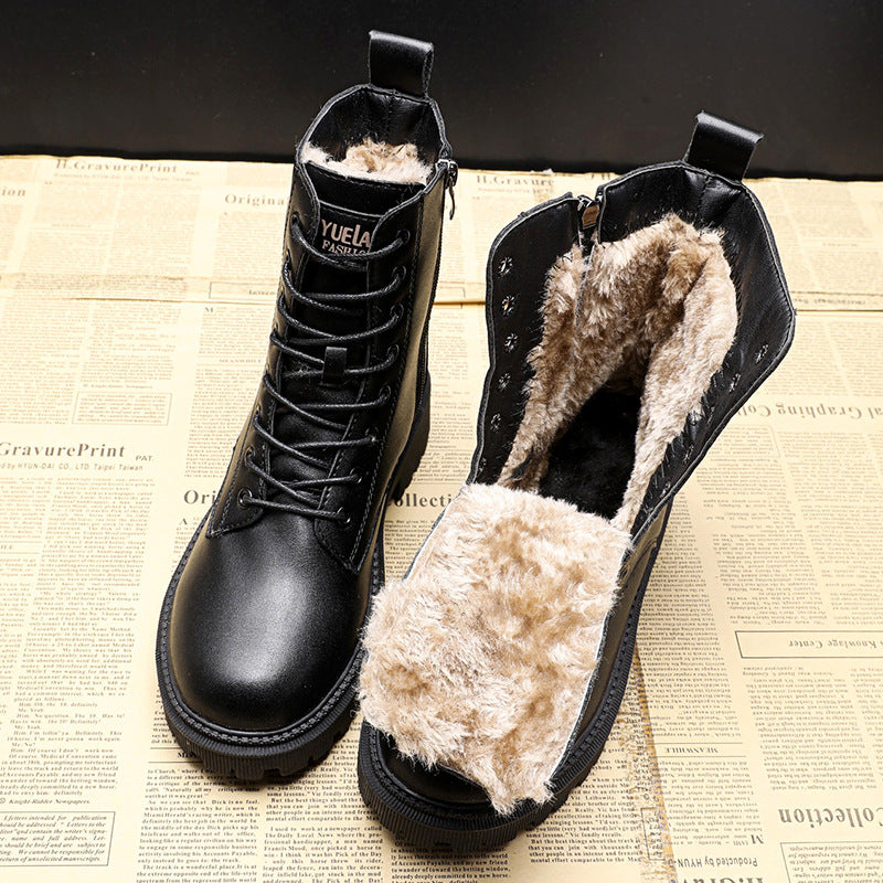 Botas Mujer Invierno Cremallera Cuero - Vestiria