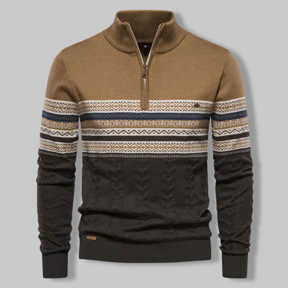 Suéter Hombre Cremallera Nordic Estilo